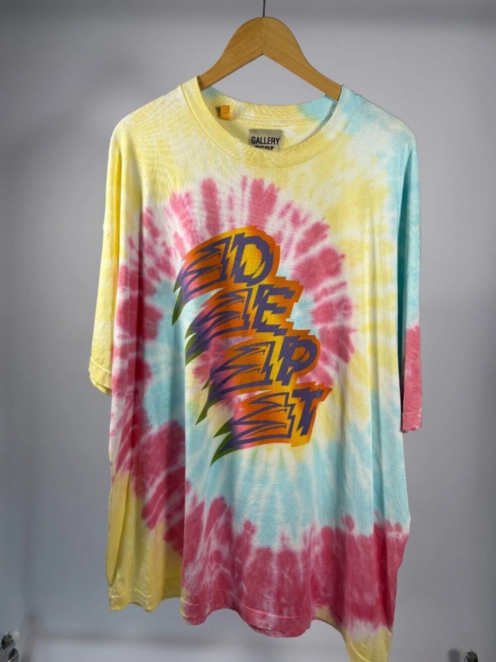 WORN Gallery Dept. Mens Turbo T Shirt Tie Dye Multicolor Size 2XL